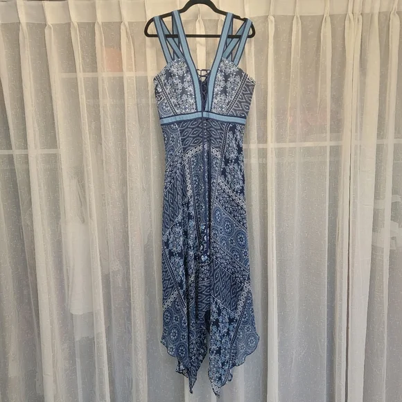 BCBGMaxAzria | Dresses | Bcbg Maxazria Paisley Handkerchief Dress Blue Front Tie Up Size 8 | Poshmark BCBGMaxAzria | Dresses | Bcbg Maxazria Paisley Handkerchief Dress Blue Front Tie Up Size 8 | Poshmark